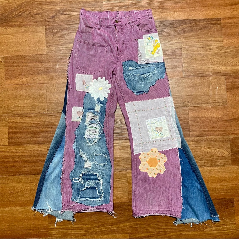 SOLD!! Indyvin up-cycled 1970s Levi’s jeans - Picture 4 of 16